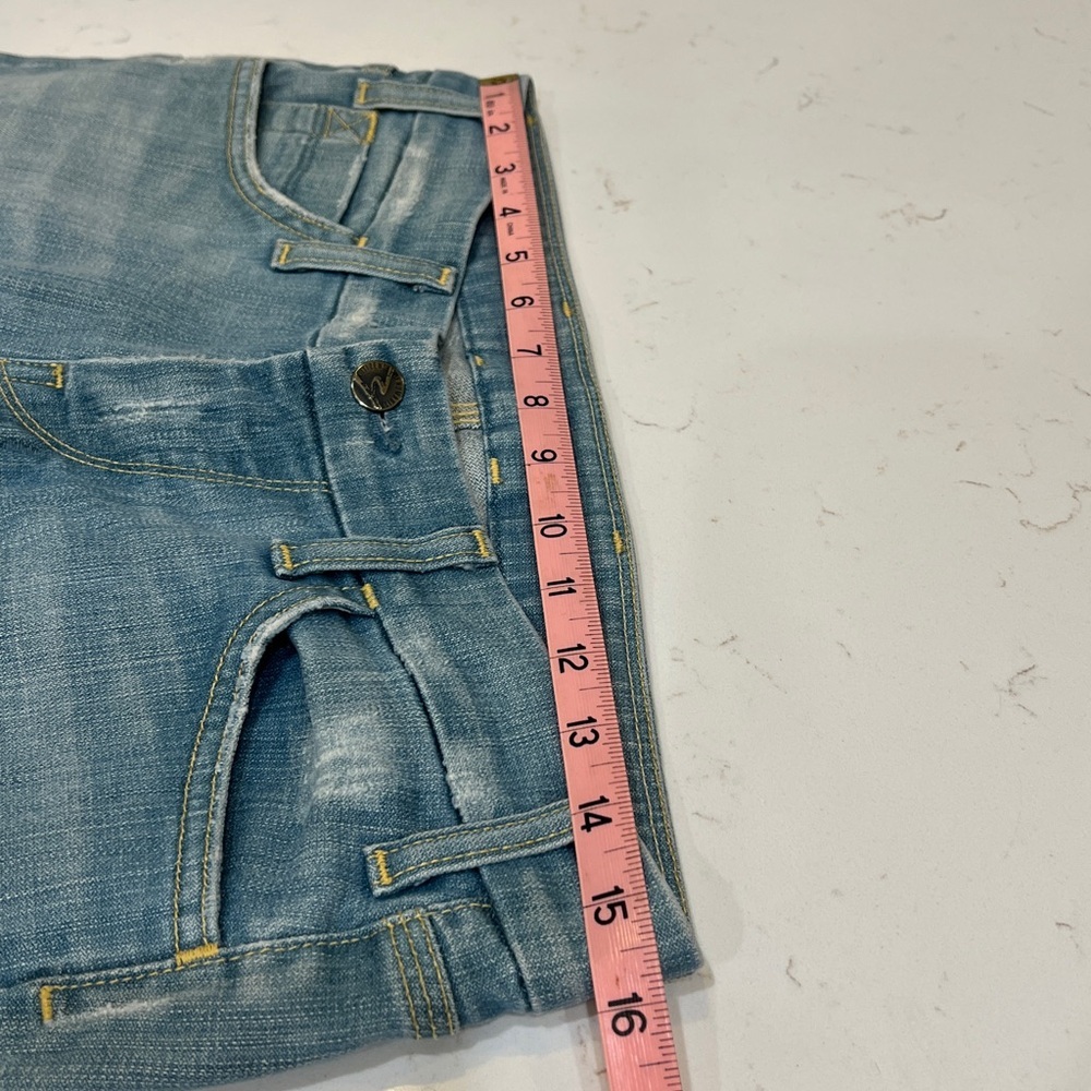 Citizens of Humanity Carpenter Crossroad Cropped Distressed Jeans Size 29 FLAWED - Picture 11 of 14